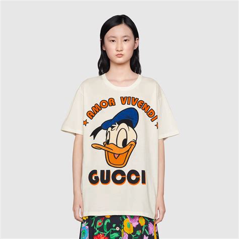 gucci donald duck t shirt replica|Disney x Gucci Donald Duck cotton.